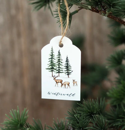 Geschenkanhänger Winterwald