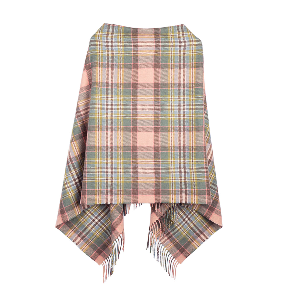 Lambswool Poncho Dundee Rose