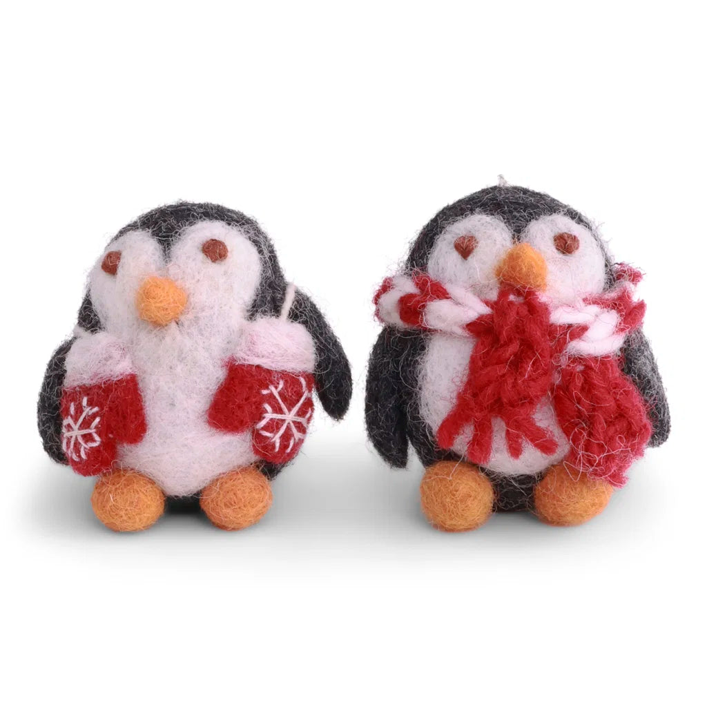 Baby Pinguine mit Schal &amp; Fäustlingen – 2er-Set