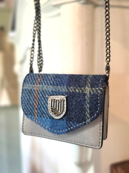 The Card Case Blue Tartan