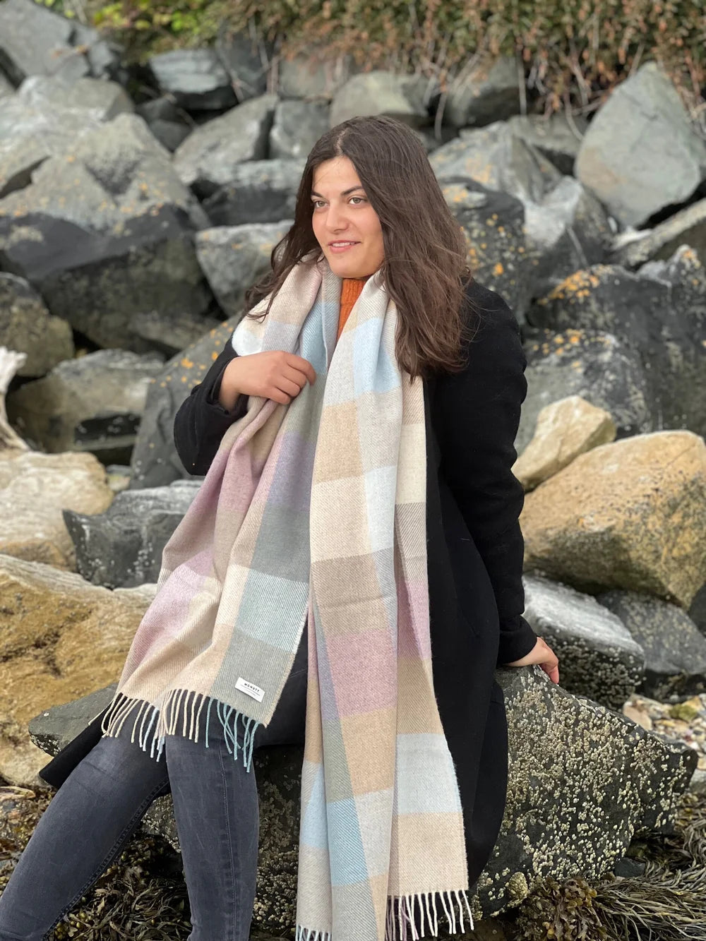 Merino Lambswool Stola Coastal