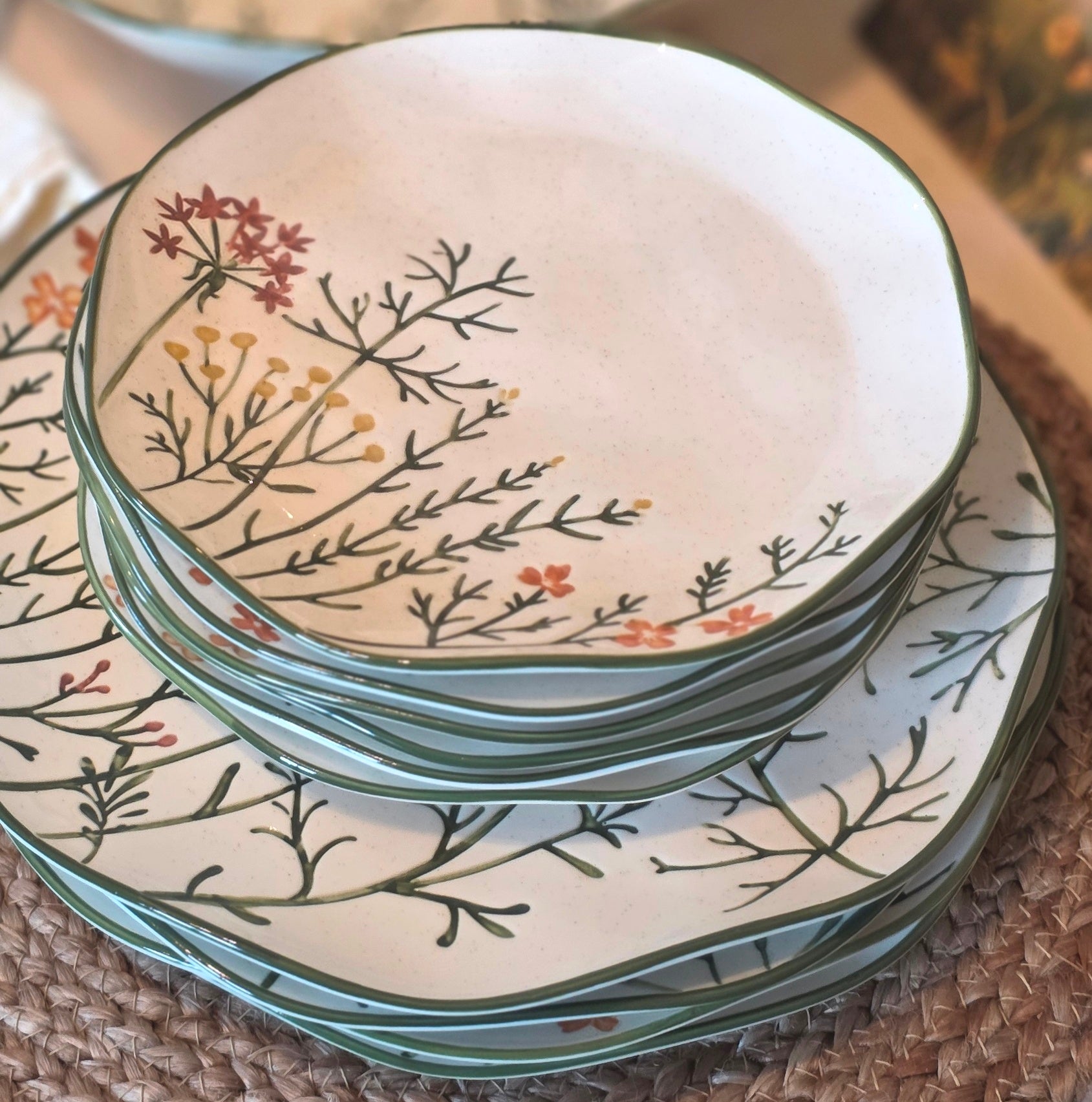 Frühstücksteller Blumenwiese 6er Set