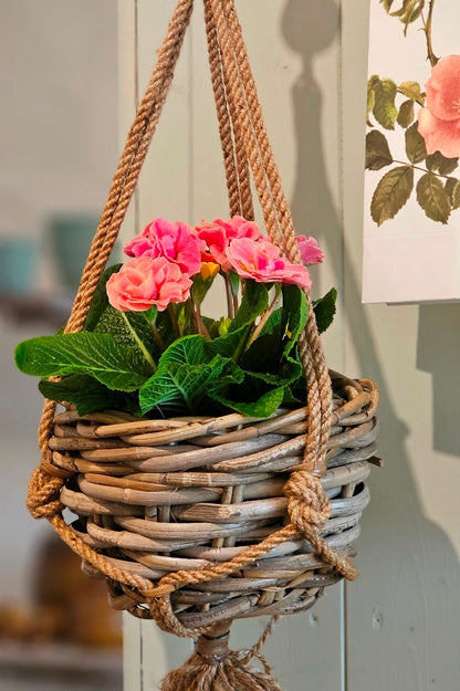 Hängekorb Rattan / Blumenampel Ø 20 cm