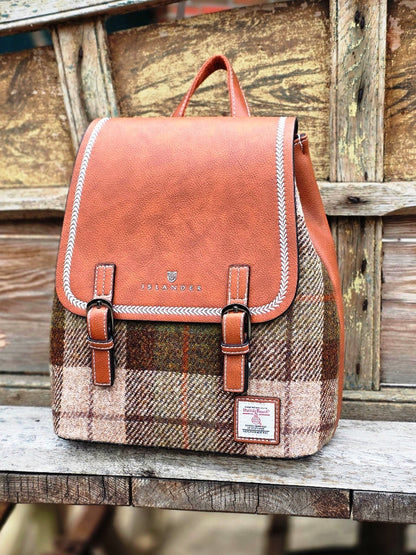 The Jura Backpack Chestnut Tartan