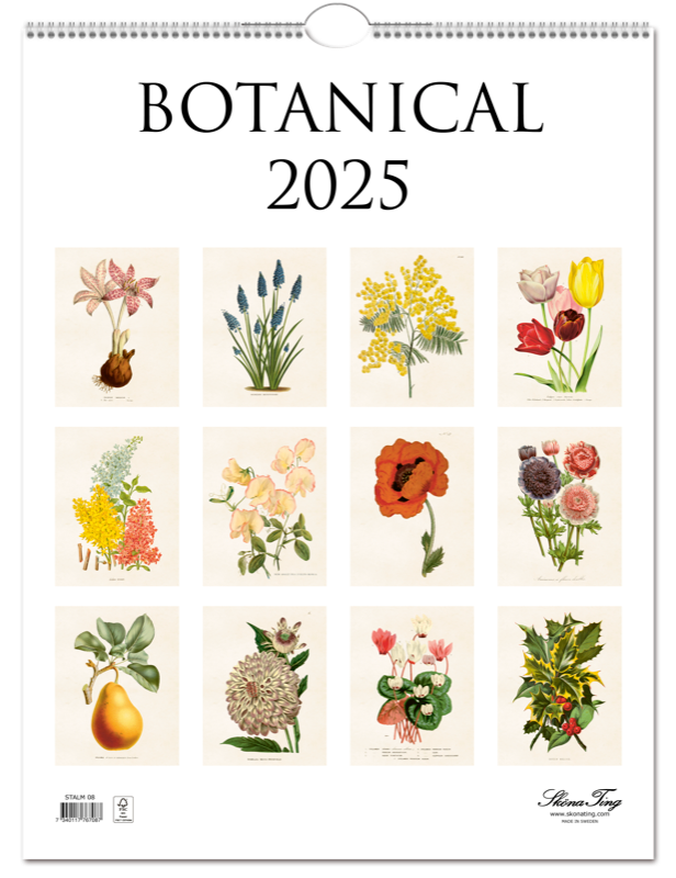 Wandkalender 2025 Vintagedrucke Botanik