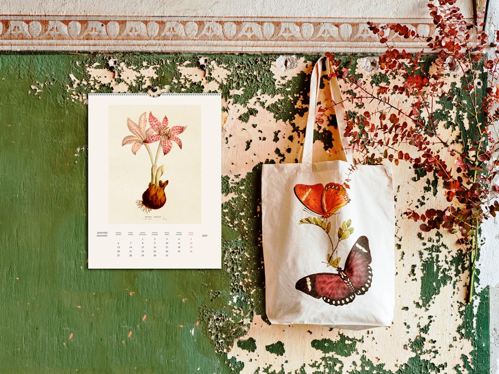 Wandkalender 2025 Vintagedrucke Botanik