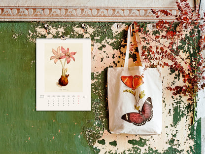 Wandkalender 2025 Vintagedrucke Botanik