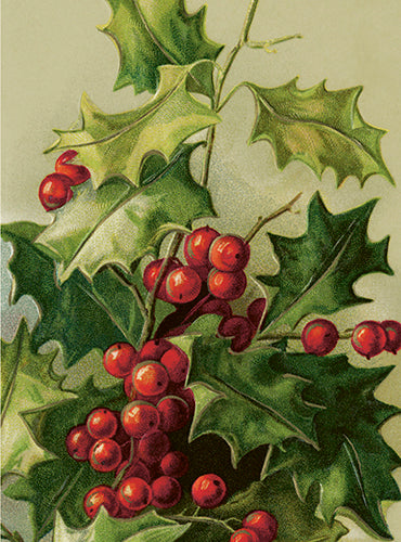 Kleine Doppelkarte mit Kuvert Holly