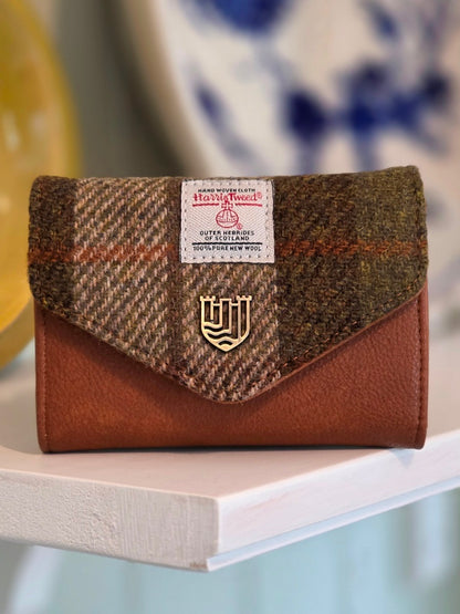 Die Kleine Clasp Geldbörse Chestnut Tartan