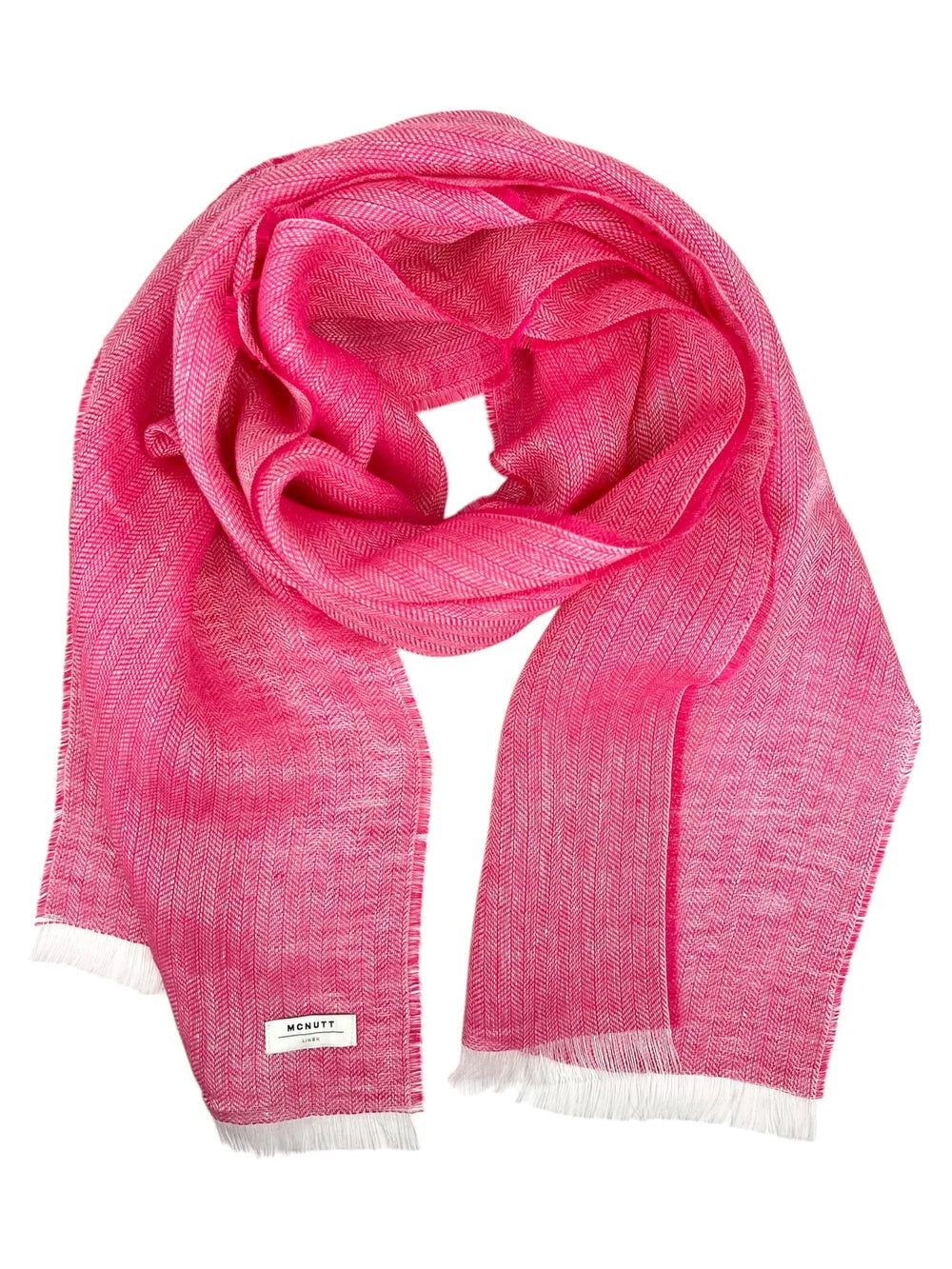 Leinenschal Fuchsia
