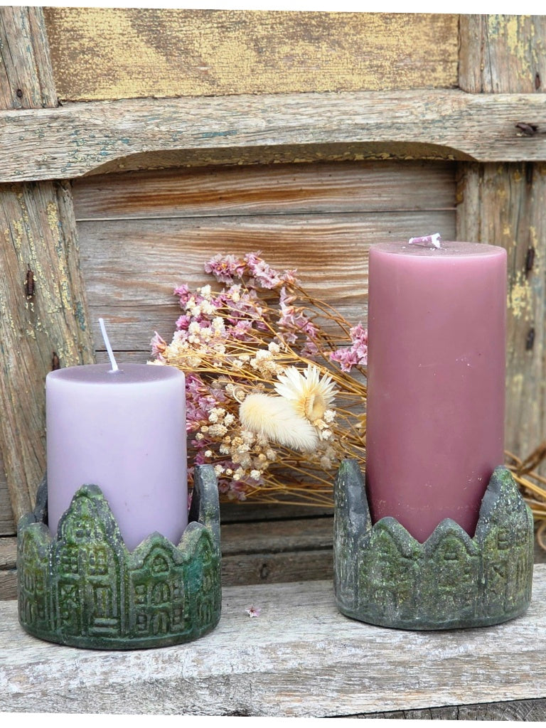 Kerzenhalter Macha aus Terrakotta – Choko Patina