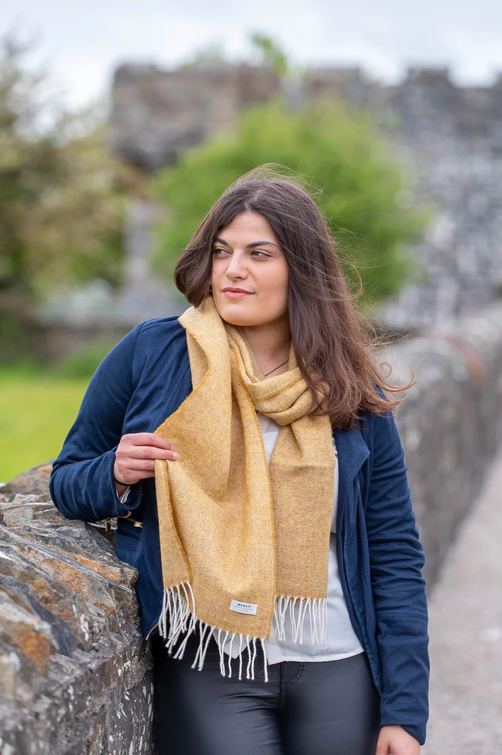 Merino Lambswool Schal Mead Herringbone