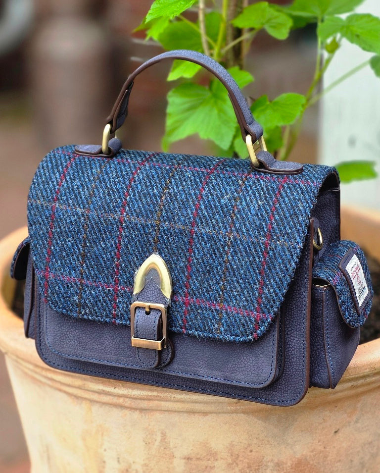 The Melrose Crossbody Navy Over-Check