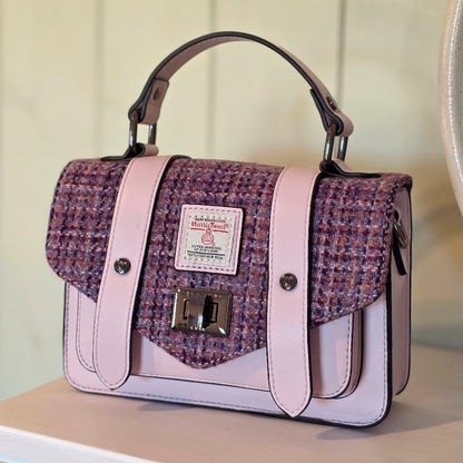 The Mini Satchel Violet Mini Dogtooth