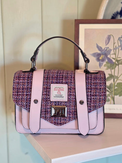 The Mini Satchel Violet Mini Dogtooth