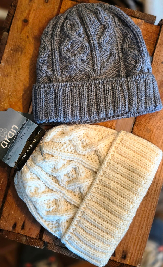 Superweiche Merinowollmütze Diamond Stitch