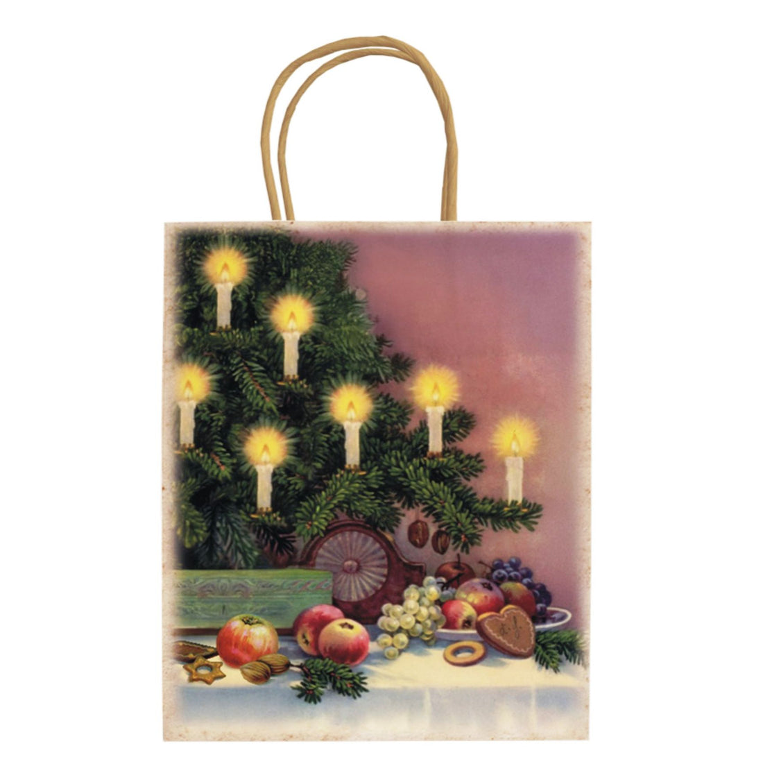 Papiertüte Nostalgische Weihnachten Lichter