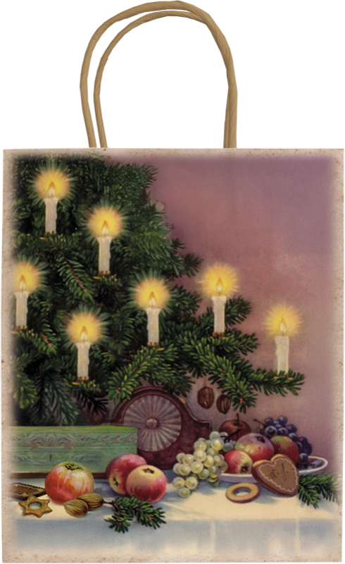 Papiertüte Nostalgische Weihnachten Lichter