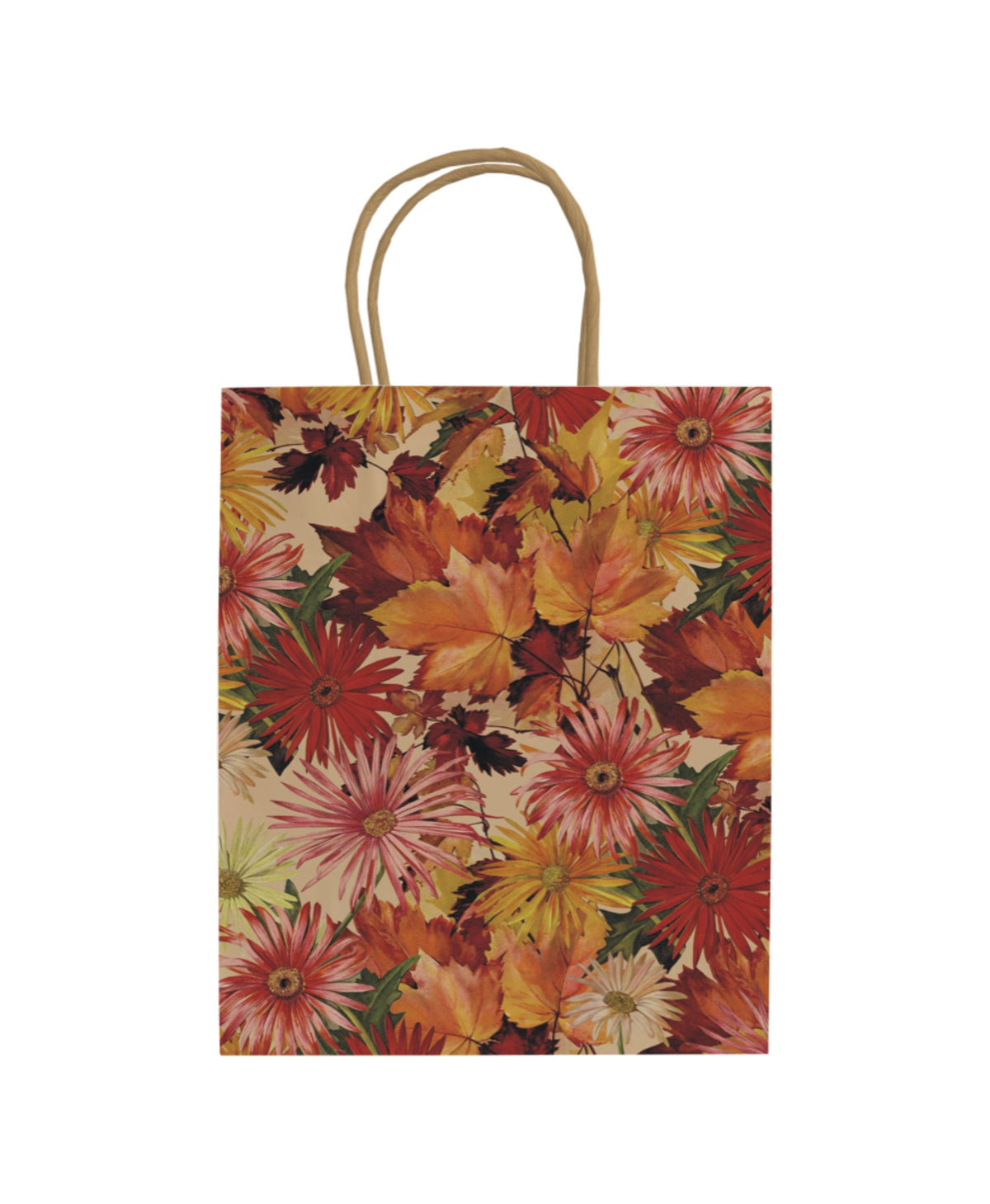 Papiertüte Herbstblumen