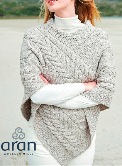 Aran Poncho Hafer