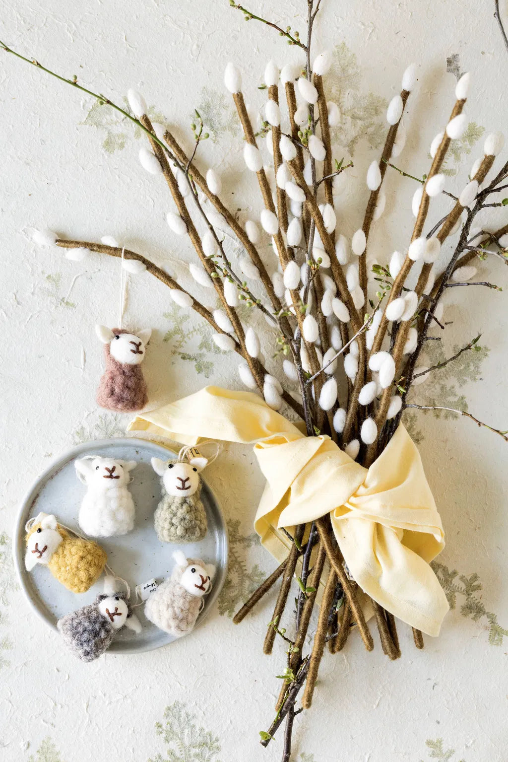 Schäfchen - sitzend - beige