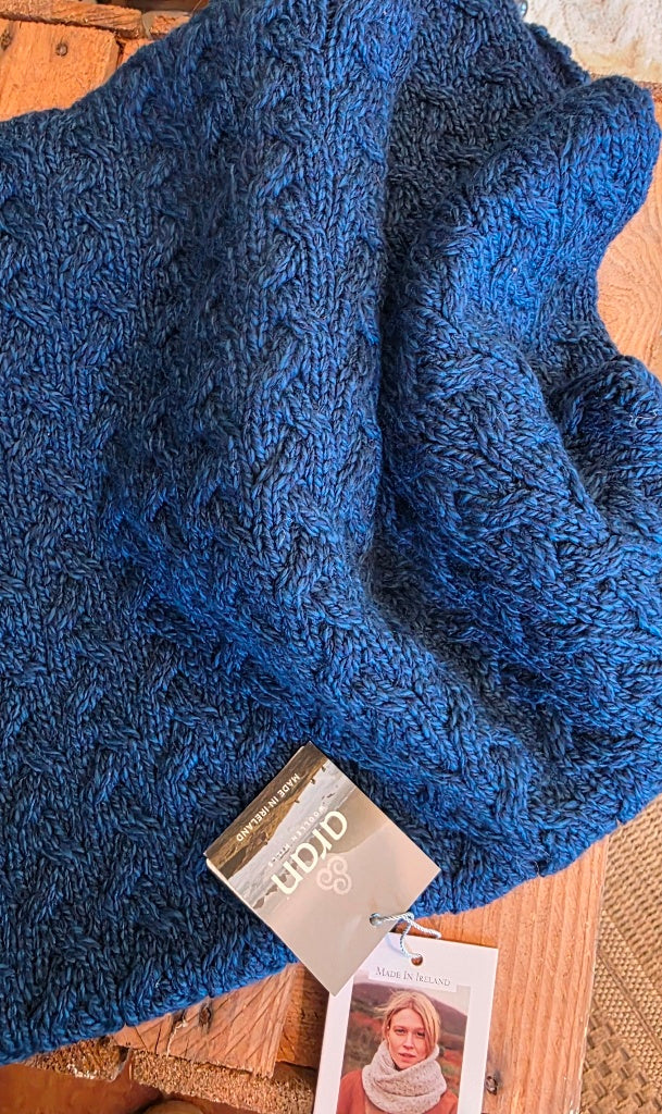 Superweicher Merinowollsnood, blaumeliert