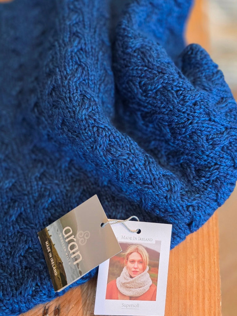 Superweicher Merinowollsnood, blaumeliert