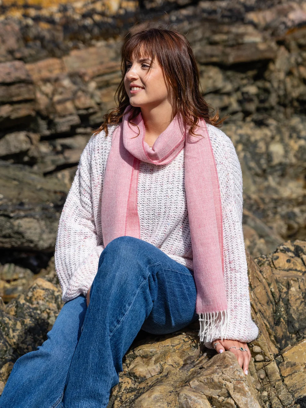 Merino Lambswool Schal Blossom