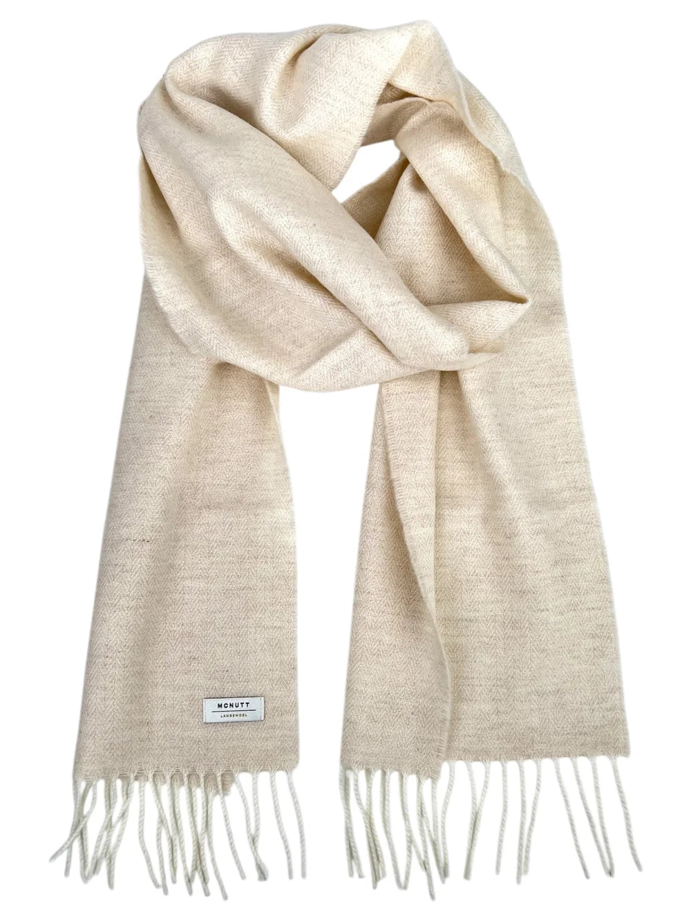 Merino Lambswool Schal Leinen