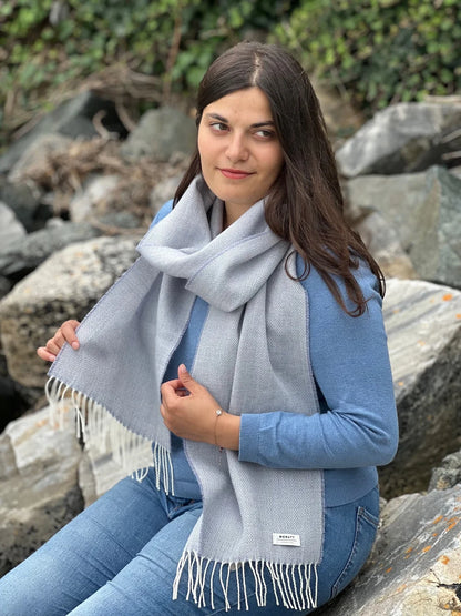 Merino Lambswool Schal Smoke