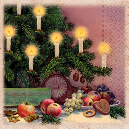 Serviette Weihnachtslichter