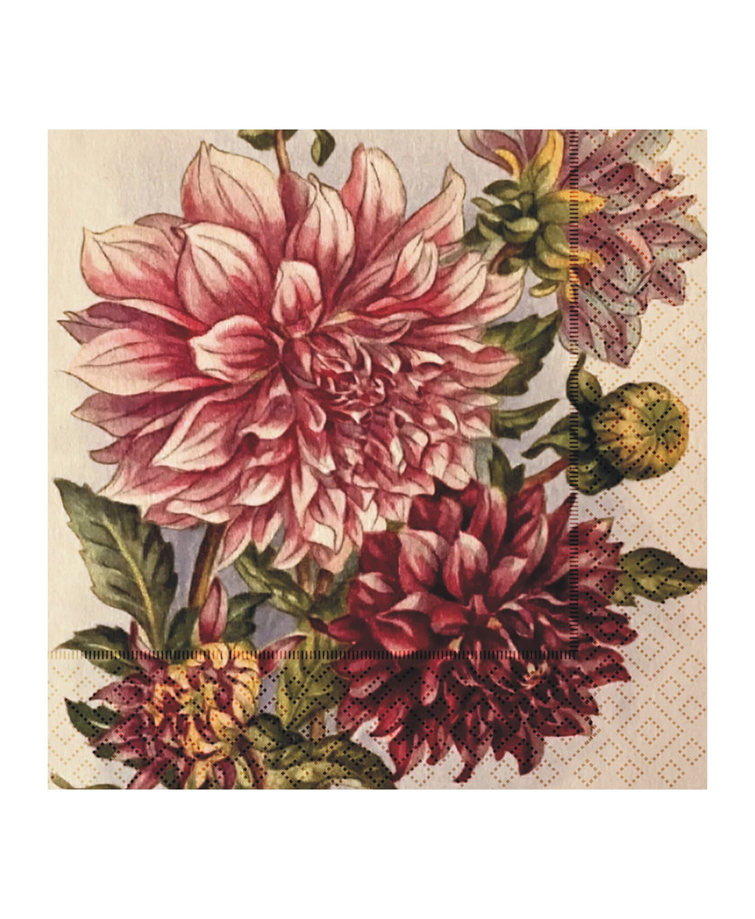 Serviette Purple Flowers