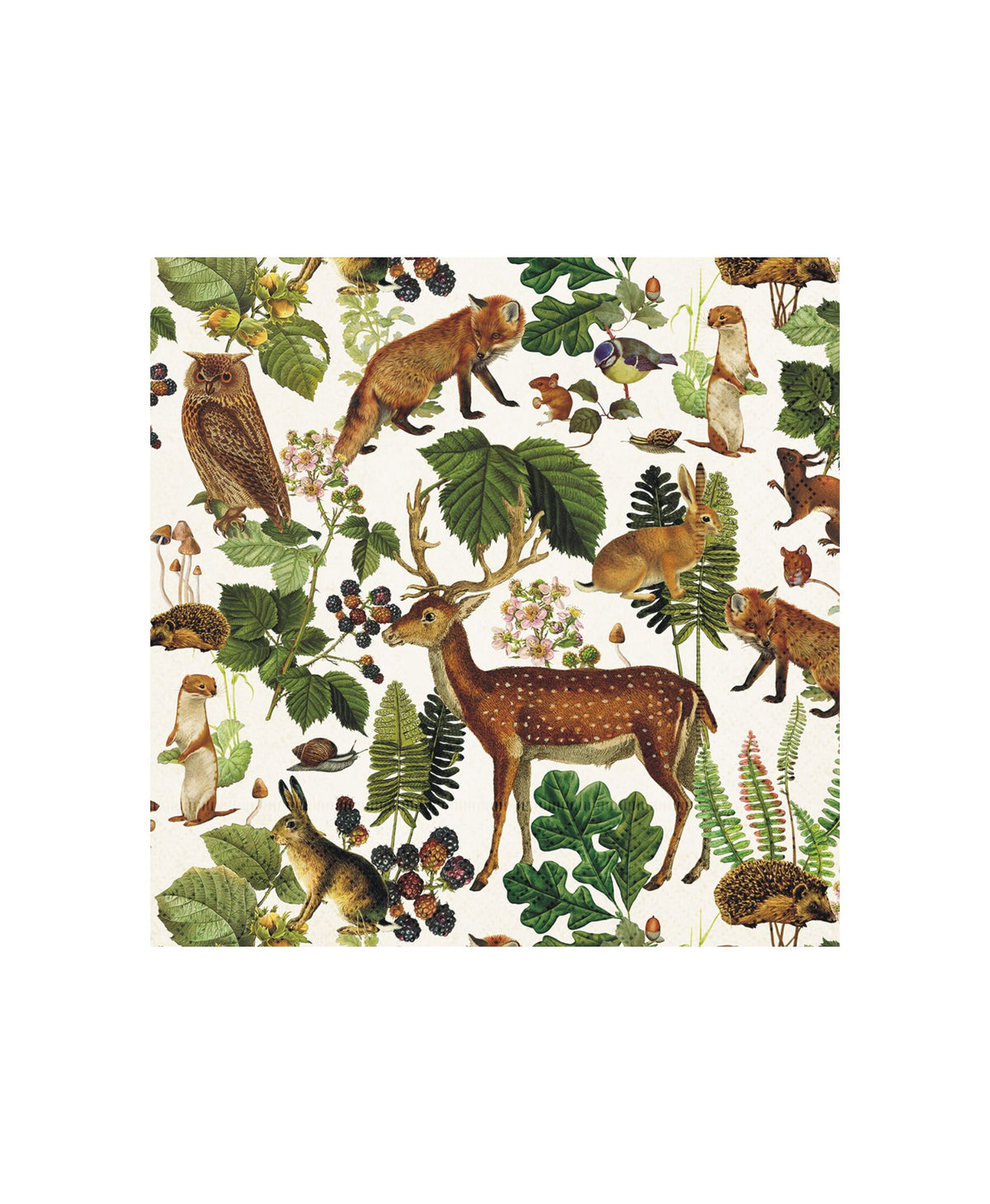 Serviette Waldtiere