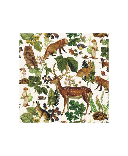 Serviette Waldtiere