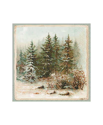 Serviette Tannenwald