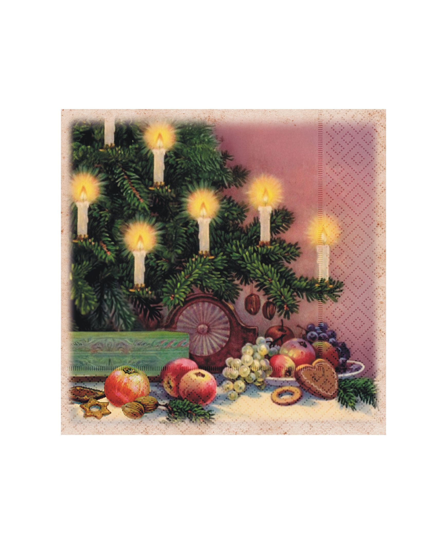 Serviette Weihnachtslichter