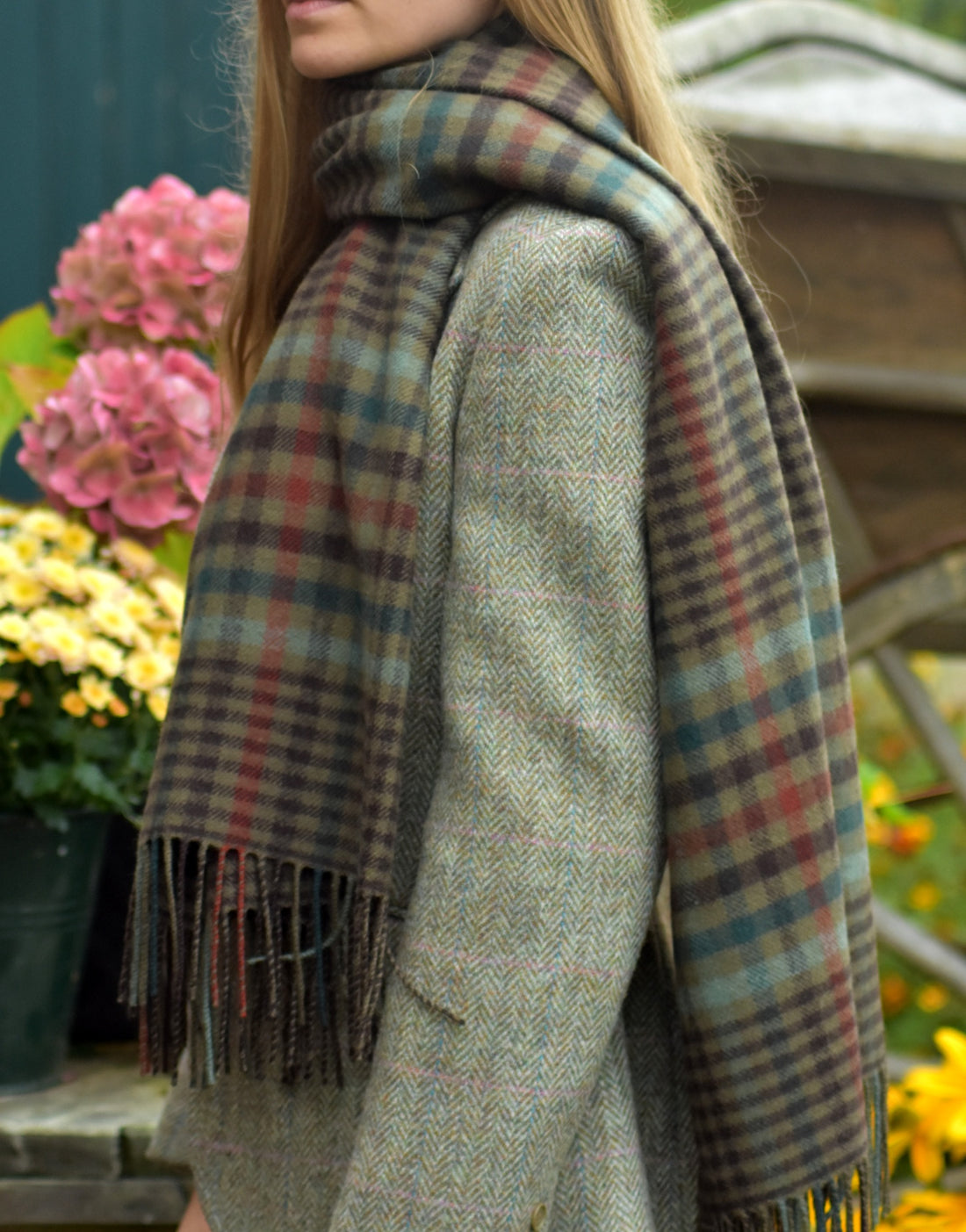 Lambswool Stola Forth Weathered Glen Check