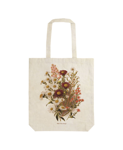 Stofftasche mit Vintagedruck Purple Flowers