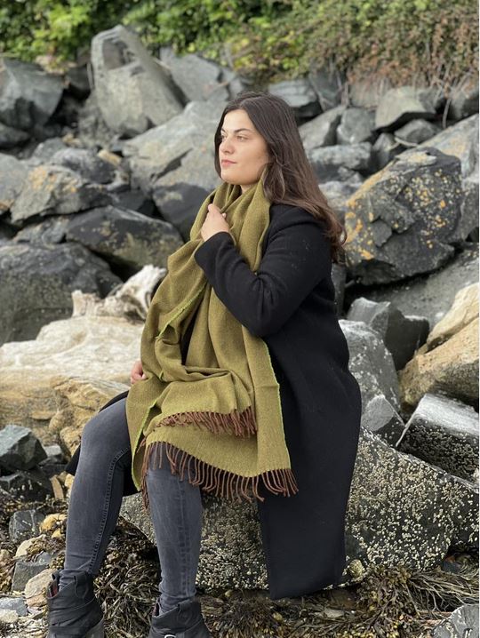 Merino Lambswool Stola Turf