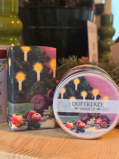 Duftkerze Vanille Motiv Weihnachtslichter