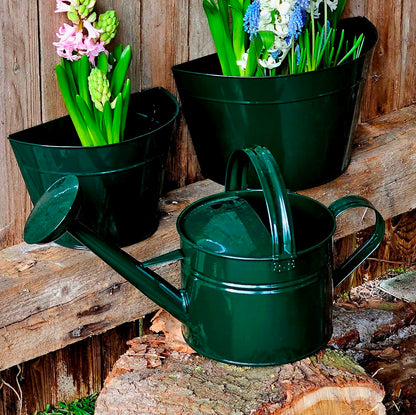 Gießkanne 5l Zink dunkelgrün